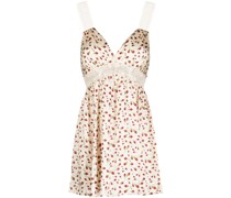 Seidenkleid mit Blumen-Print