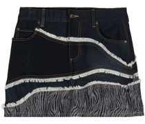 Jeans-Minirock mit Einsätzen