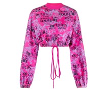 Cropped-Top mit Barock-Print