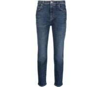 Ausgeblichene Slim-Fit-Jeans