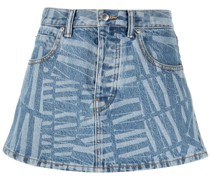 Jeansrock mit Logo