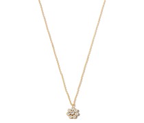 18kt Bellis Simple Gelbgoldhalskette mit Diamanten