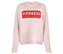 Pullover mit Intarsien-Logo