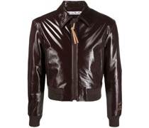 Jacke mit Glanzoptik
