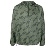 Kapuzenjacke mit Logo-Print