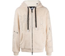 Kapuzenjacke aus Faux Shearling