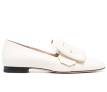 side buckle-detail loafers