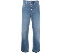 Klassische Cropped-Jeans
