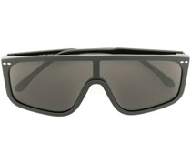 Eckige Oversized-Sonnenbrille