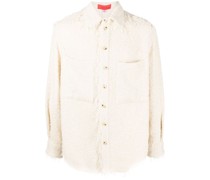 Boucle-Jacke mit Knopfleiste