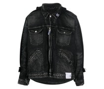 Jeansjacke im Layering-Look