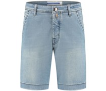Schmale Jeans-Shorts