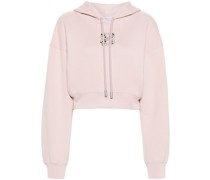 Bling Leaves Arrow Cropped-Hoodie