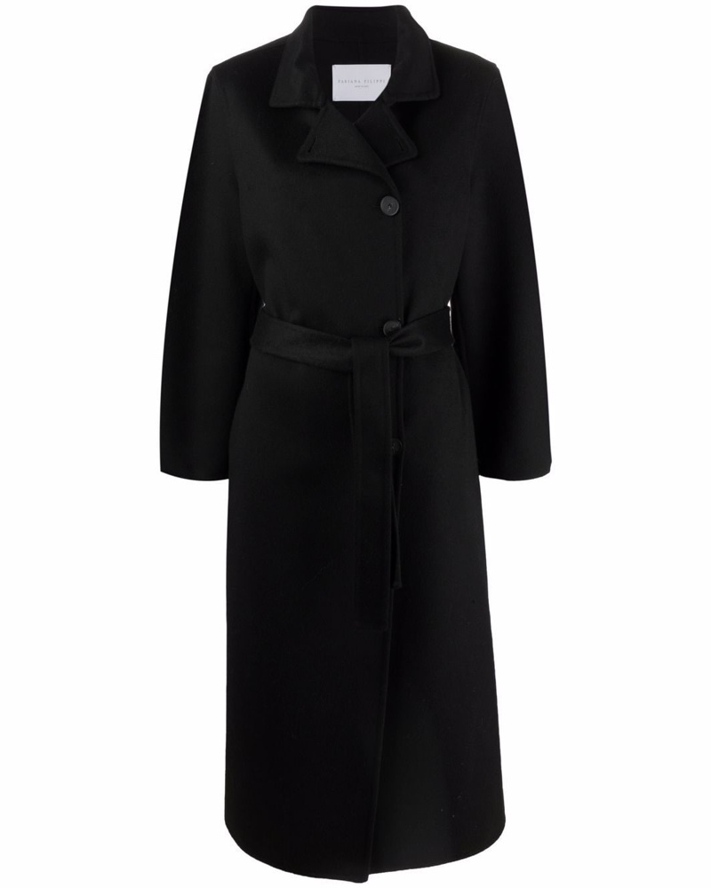 Fabiana Filippi Damen Mantel mit Bindegürtel