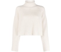 Gerippter Rollkragenpullover