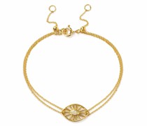 18kt Gelbgoldarmband mit Diamanten