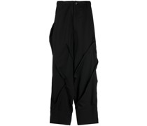 Lockere Hose mit Raffungen