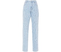Tapered-Jeans mit Sterne-Print