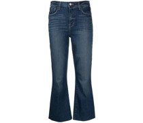 flared cropped jeans