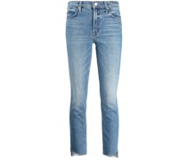 Tief sitzende Cropped-Jeans