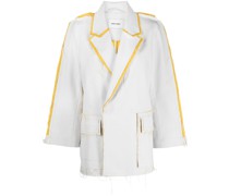 contrast trim deconstructed jacket