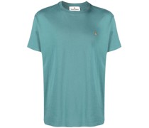 T-Shirt mit Logo-Stickerei