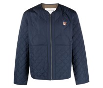 Gesteppte Jacke mit Logo-Patch