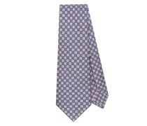 Krawatte aus Seide mit Blumen-Print