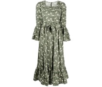 Ausgestelltes Kleid mit grafischem Print