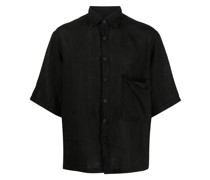 short-sleeve linen shirt