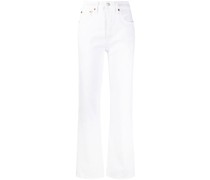 Gerade Jeans mit hohem Bund