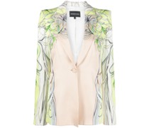 Blazer mit abstraktem Print