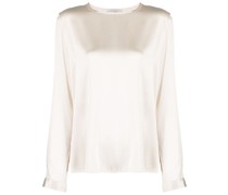 Bluse mit Satin-Finish