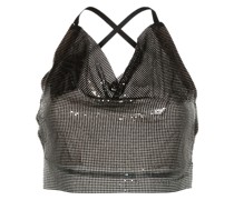 Bambi chainmail-effect top