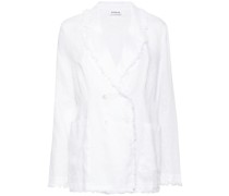 P.A.R.O.S.H. double-breasted linen blazer