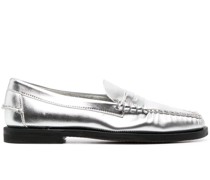 Loafer im Metallic-Look