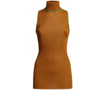 Gerippter Rollkragenpullover