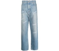 Straight-Leg-Jeans mit Logo