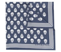 Seidenschal mit Totenkopf-Print