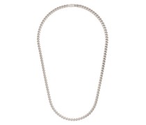 Flat curb chain necklace