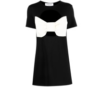 bow-detail mini dress