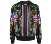 Kapuzenjacke mit barockem Print