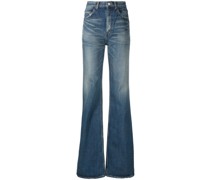 Ausgestellte High-Waist-Jeans