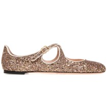 glitter-embellished ballerina shoes
