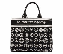 Canvas-Shopper mit grafischem Print