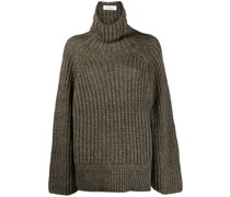 Gerippter Rollkragenpullover