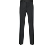 tailored-cut suit trousers