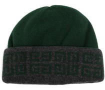 Beanie mit Intarsien-Logo