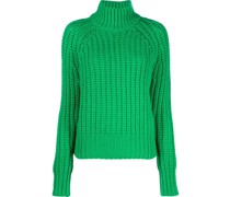 Grob gestrickter Rollkragenpullover