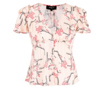 Bluse mit Blüten-Print